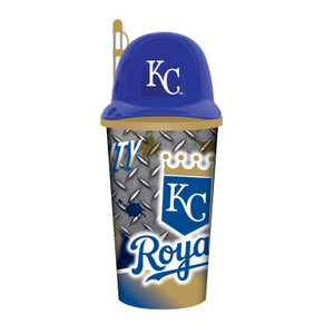 Kansas City Royals Helmet Cup 32oz Plastic with Straw Z157-9468813695