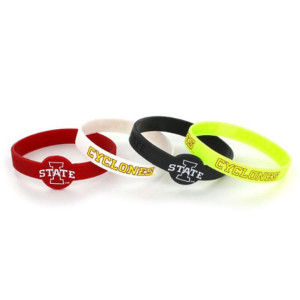 Iowa State Cyclones Bracelets 4 Pack Silicone - Special Order Z157-6326434806