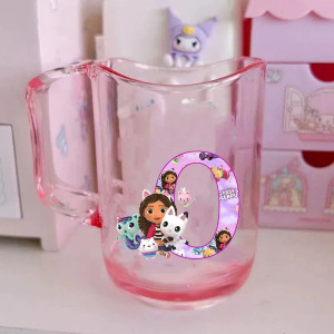 Color: Multicolor, Size: Other - Gabby Dollhouse Letter A-Z Print Water Cup ABS Tooth Brushing Cups F640-12000046047276397