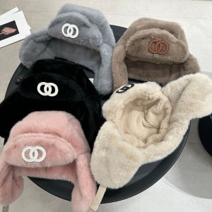 Color: 1# - Trapper Hats Winter Fur Cap Thunder Front Hat Windproof Cold Insulation Ear Fur Hat Thi Y829-1447427691765862416