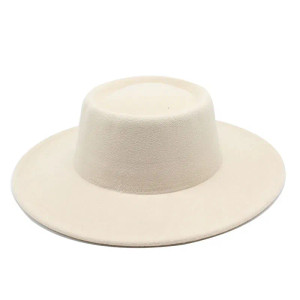 Color: Brown, Size: M - Fedora Hats Men Women 8.5CM Wide Brim Wool Felt Jazz Hats 2023 British styl F640-12000022837602257