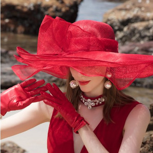 Three-tiered Flax Casual All-match Hat For Lady Q119-CJMZ1711899