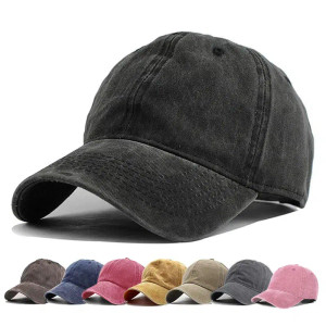 Size: L, Color: Army Green - Unisex Baseball Cap Vintage Washed Cotton Fits Men Women Washed Denim  F640-12000037601332847