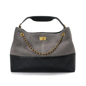 Color: Beige - Ladies' Genuine Leather Bag 2025 Matte Leather Diamond Pattern Vintage Chain Bucket  F640-12000049976361770