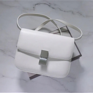 Color: Lavender, Size: M - Factory Genuine Leather Ladies Tofu Bag Luxury Design Handbag Purse Smal F640-12000033444466329