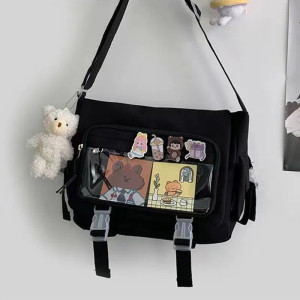 Color: Beige - Japanese Style Kawaii Itabag for Dolls Large Handbags New Nylon School Bags for Teen F640-12000042861307605
