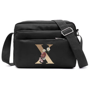 Color: Burgundy - New Fashion Multi-layer Travel Leisure Simple Storage Bag Black Gold Letter Serie F640-12000038175142870