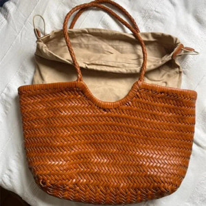 Color: black, Size: Extra Large - 100% Natural Cowhide Weave Handbags Hand Designer  Genuine Leathe F640-12000042560589307