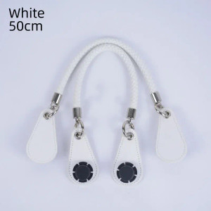 Color: black, Ships From: CHINA - 2025 Obag PU Woven braided leather Rope Handles strap belt for O  F640-12000038688379168