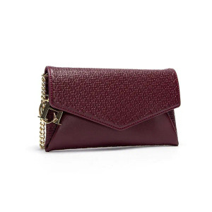 Color: Dark Red - Carolina Herrera Women's Travel Versatile Shoulder Bag Crossbody Bag Mobile Phone F640-12000049824128552