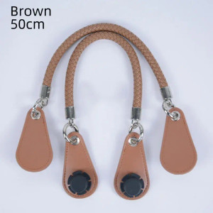 Color: Blue, Ships From: CHINA - 2025 Obag PU Woven braided leather Rope Handles strap belt for O B F640-12000038688379169