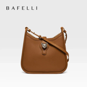 Color: Chocolate - BAFELLI 2025 CAT LUXURY BRAND NEW WOMEN'S SHOULDER BAG TRENDING RETRO STYLE VINT F640-12000031679275096