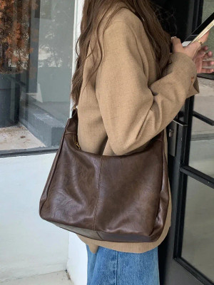 Color: Brown, Ships From: CHINA - Women Handbags Cowhide Women Shoulder bag Fashion Luxury Ladies M F640-12000036735503281