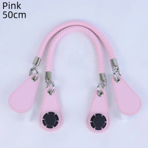 Color: Burgundy, Ships From: CHINA - 2025 Obag PU Woven braided leather Rope Handles strap belt for F640-12000050654750156