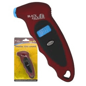BlackJack Tire Supplies MAROON PLASTIC DIGITAL TIRE GAUGE W/LIGHT T398-BLJGA-430