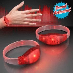 Sound Activated Red LED Bracelet for Concert A706-1561077