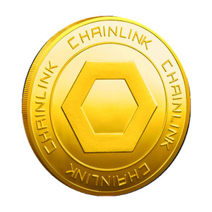 Chainlink Commemorative Blockchain Crypto Gold Plated Coin A706-SSBCGPCS-GD