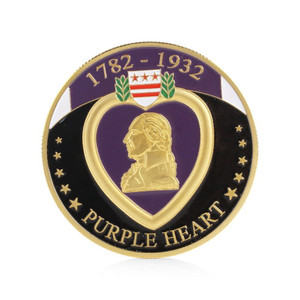 Purple Heart Military Merit Division Challenge Coin A706-PPHHMMDCC