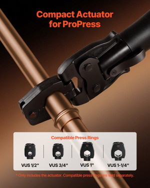 Press Actuator for Compact Series Press Tools, Compatible with 1/2", 3/4", 1" & 1-1/4" Press Rings  E415-ZXQDPJCXPROPZ40X6001V0