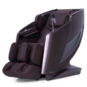 Full Body Zero Gravity Massage Recliner with Airbags and Foot Rollers-Brown B593-JL10042WL