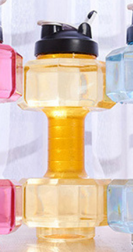 Color: Orange, style: 2500ML - Fitness Dumbbell Cup Creative Sports Water Bottle Men Q119-CJJM105342813MN