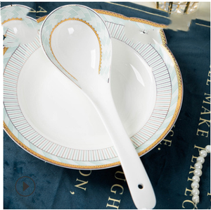style: P - Bowl Household Tableware Ceramic Dishes Plate Single Free Matching Rice Bowl Set Bowl Gi Q119-CJCJ109743716PK