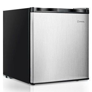 1.1 cu.ft. Compact Single Door Mini Upright Freezer - Color: Black & White D681-EP23795