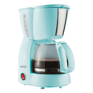 Brentwood 4 Cup 650  Watt Coffee Maker in Blue D970-TS-213BL