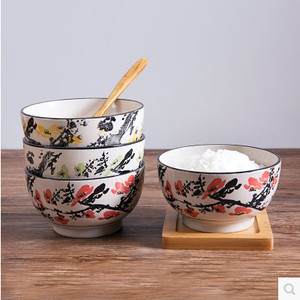 Retro Plum Blossom Household Ceramic Bowl Q119-CJCJ1107481