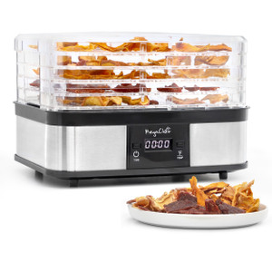 MegaChef 5 Tray Food Dehydrator with Timer and Temperature Control D970-MC1159