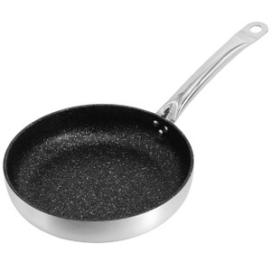 Korkmaz Gastro 10 Inch Proline Professional Series Tava and Frypan in Brushed Silver D970-A2853
