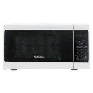 Galanz 0.7 cu ft 700W Countertop Microwave Oven in White with One Touch Express Cooking D970-GLCMV807WE-07