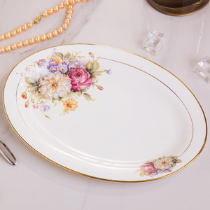 style: E - Oval Jingdezhen Ceramic Large Serving Plate Q119-CJCJ117715005EV