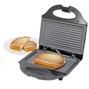 MegaChef Electric Compact Aluminum Nonstick Sandwich Maker in Black D970-MC-C008