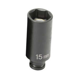 Grey Pneumatic 1/4" Drive x 15mm Magnetic Deep Socket T398-GRE915MDG