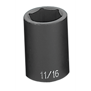 Grey Pneumatic 1/2" Drive x 11/16" Standard Socket T398-GRE2022R