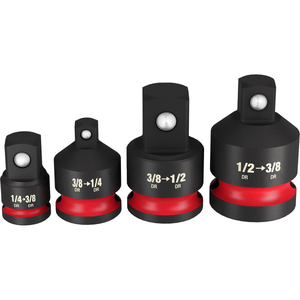 Milwaukee Tool SHOCKWAVE Impact Duty  1/4"-1/2"Drive  Adapter Set T398-MLW49-66-6742