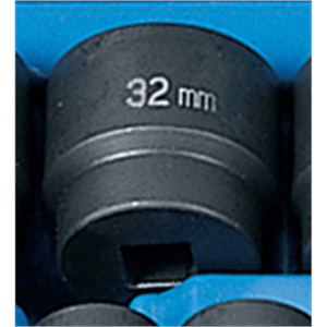 Grey Pneumatic 1/2" Drive x 32mm Standard Socket T398-GRE2032M