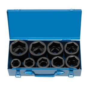 Grey Pneumatic 1" Drive 9 Piece Standard "Jumbo" Set T398-GRE9159