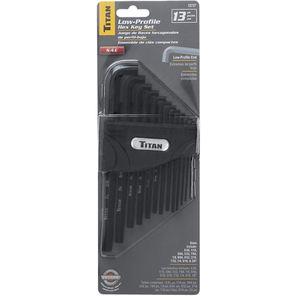 Titan 13-pc sae low profile hex key set T398-TIT12737