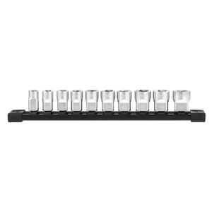 Milwaukee Tool 10pc 3/8" Metric Sockets with FOUR FLAT Sides T398-MLW48-22-9503
