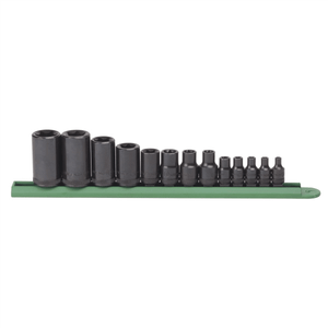 GearWrench 13 Piece 1/4 Inch, 3/8 Inch & 1/2 Inch Drive External Torx Socket Set T398-KDT80583