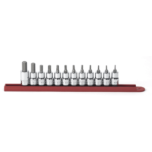 GearWrench 12 Piece 3/8 Inch Drive Hex Bit SAE Socket Set T398-KDT80581