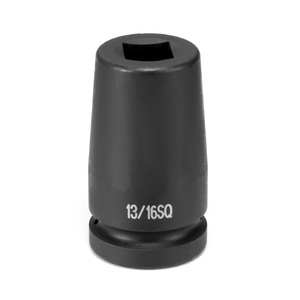 Grey Pneumatic 1" Drive x 13/16" Deep Square - 4 Point Socket T398-GRE4313SL