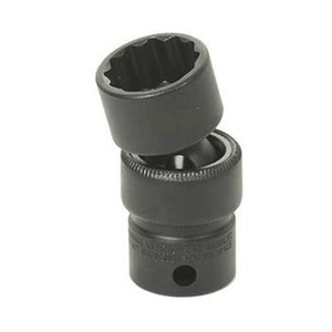 Grey Pneumatic 3/8" Drive x 19mm Standard Universal- 12 Point Socket - Black T398-GRE1119UM