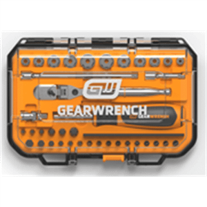 GearWrench 39 Piece 1/4 Inch Drive MicroDriver Set with  120XP Locking Flex Head Ratchet and Stubby T398-KDTGWMBS39XPS