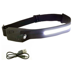 Installation Solution Premium Rechargeable Head Lamp - 350 Lumens Max Output M119-ISHDL350LM
