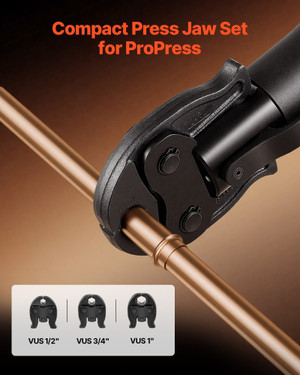 ProPress Jaws for Compact Series Press Tools, 3PCS Pressing Jaws 1/2", 3/4" & 1" for ProPress Coppe E415-YZTZJCXPROPRHINZA001V0