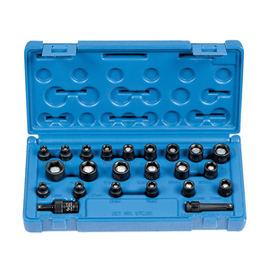 Grey Pneumatic 1/4" Drive 23 Piece Standard Length SAE/Met. Magnetic Set T398-GRE9723G