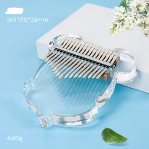 Acrylic Kalimba 17-Tone Transparent Crystal Thumb Piano Kalimba Finger Piano Q119-CJJZGJSD02078
